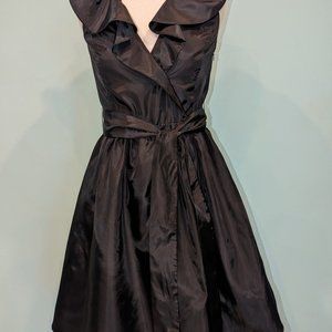 Suzy Shier Black ruffle dress